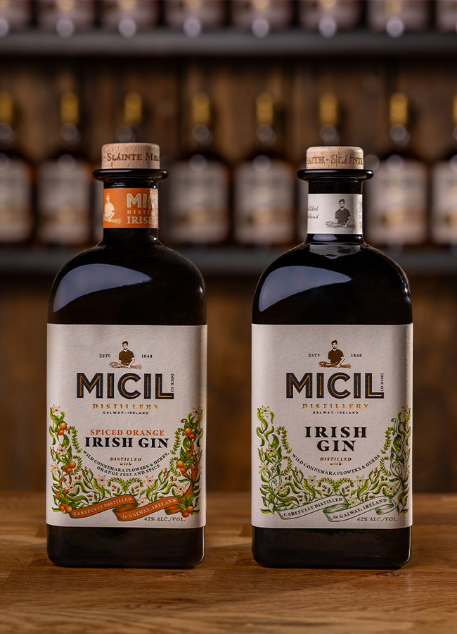 Micil Distillery Gin Pack 2025 - Spiced Orange Gin and Classic Irish Gin